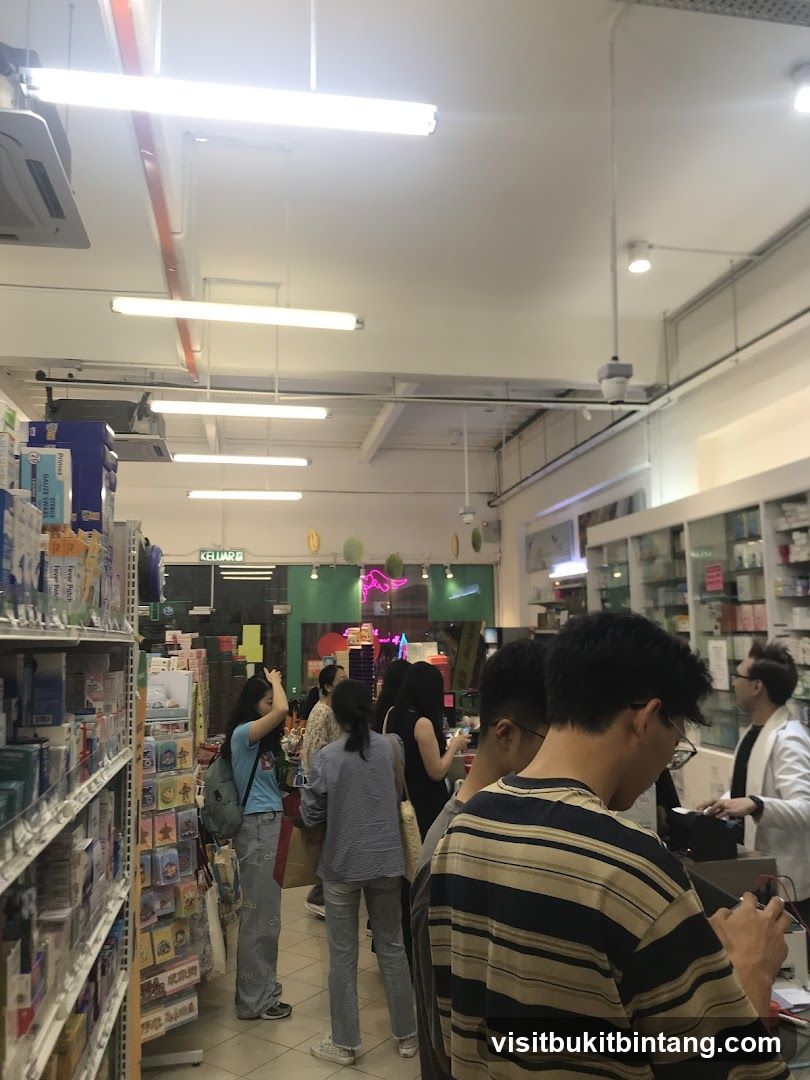 Interior of a pharmacy or health store
