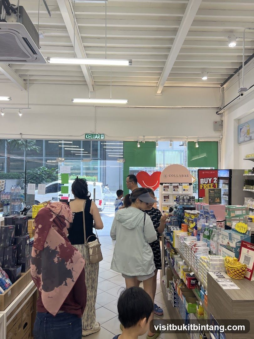 Interior of a convenience store or pharmacy