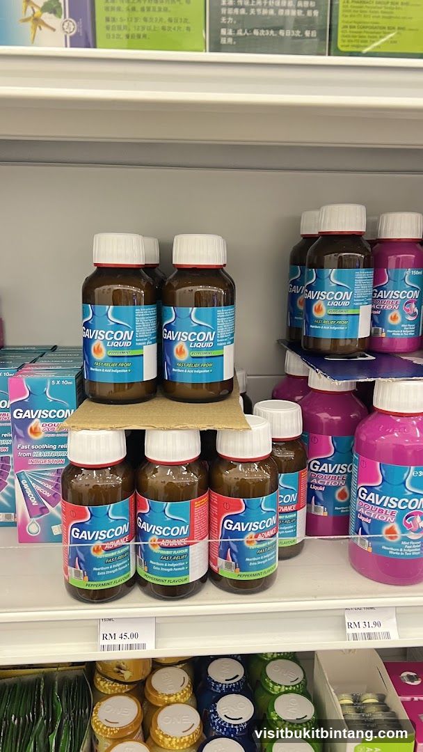 Shelf of Gaviscon products