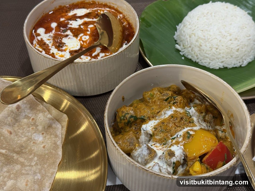 Indian Curry and Rice Meal