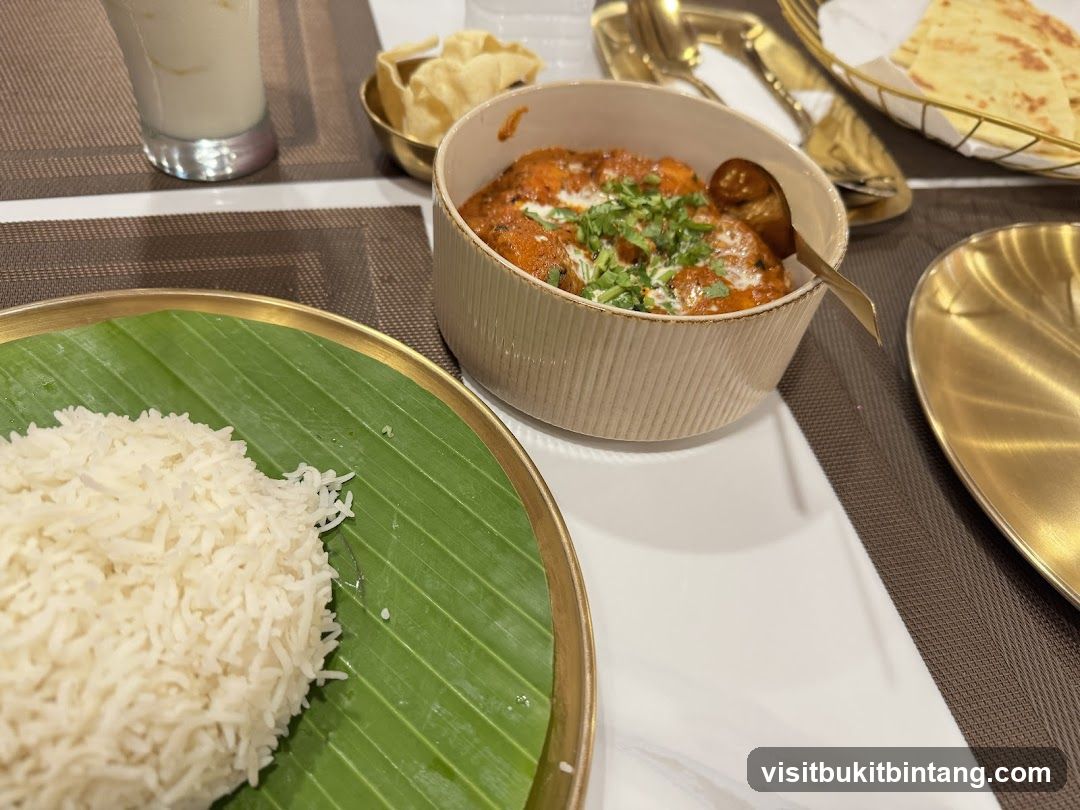 Indian Curry and Rice Meal