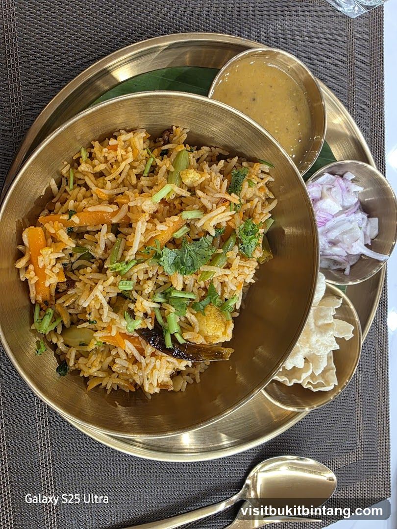 Bowl of Vegetable Rice with Side Dishes