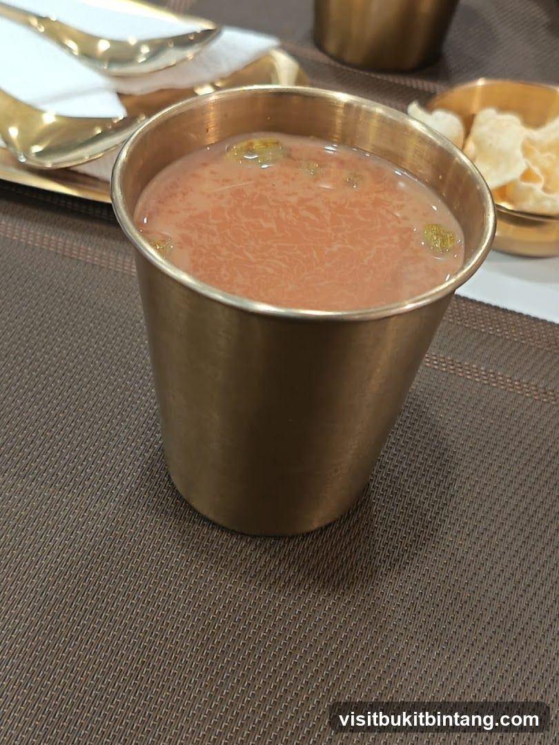 Beverage in Metal Cup