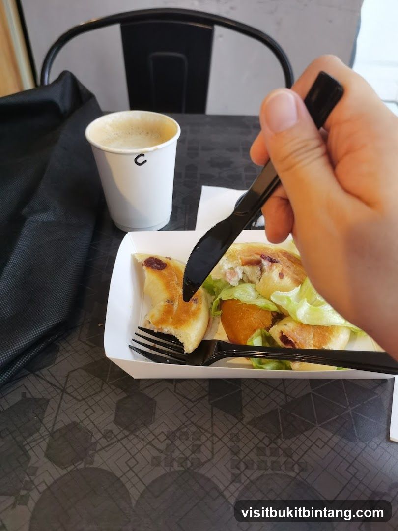 Coffee and Bagel Sandwich