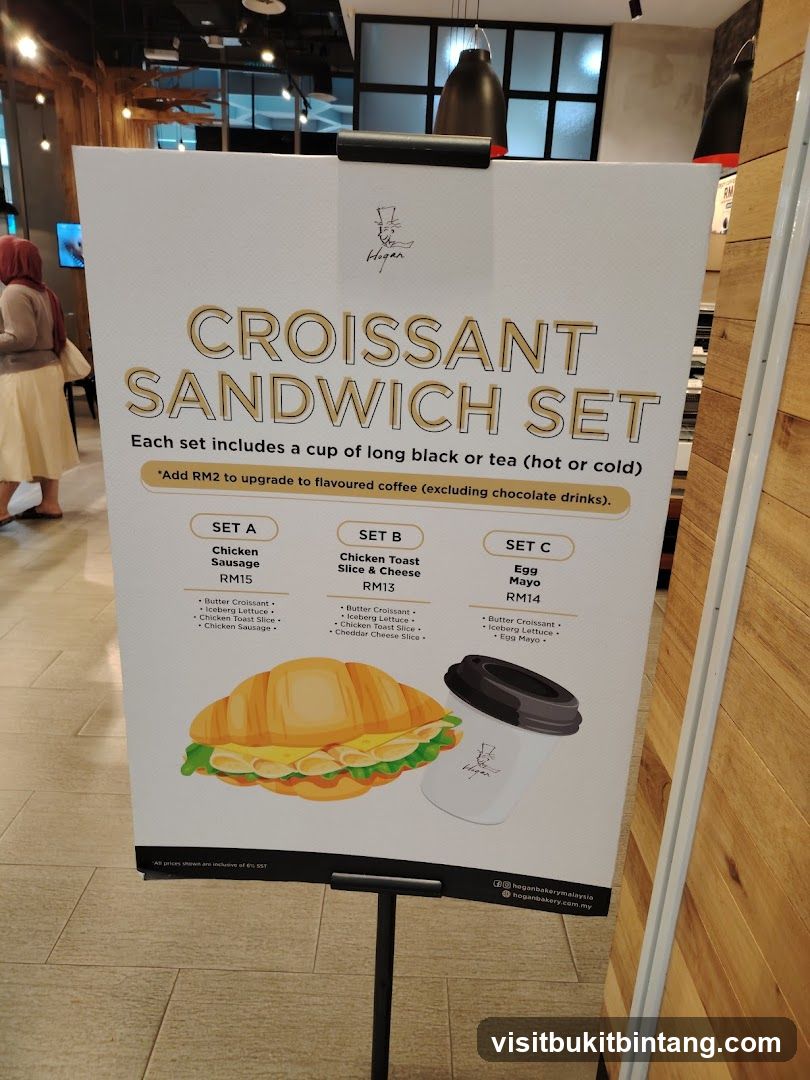 Croissant Sandwich Set Menu