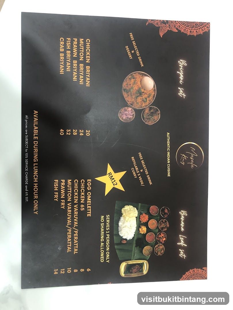 Burmese Set Menu