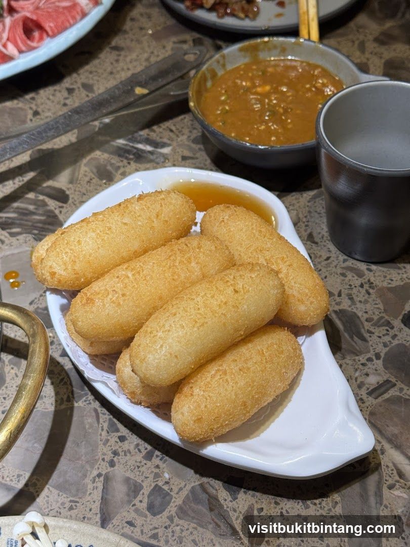 Fried Dough Snacks with Sauce