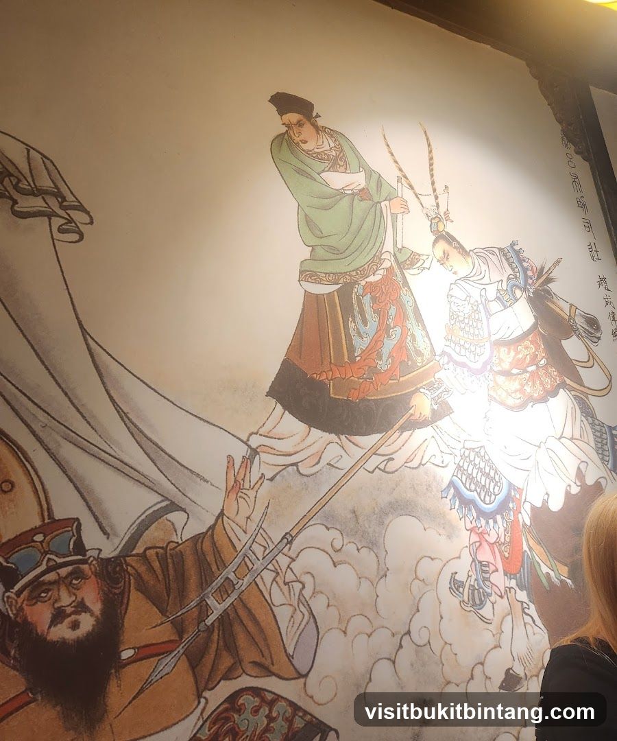 Chinese Mythological Wall Painting