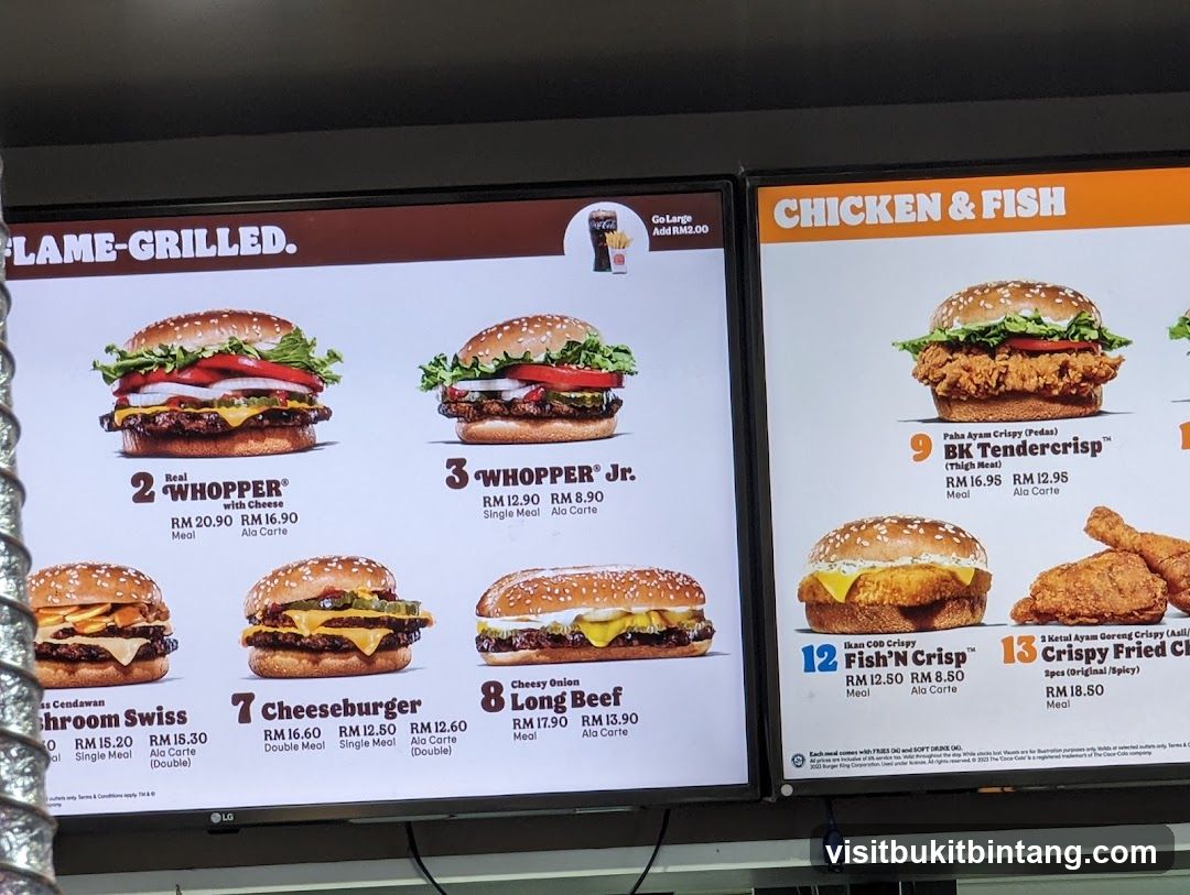 Burger & Fried Chicken Menu Board