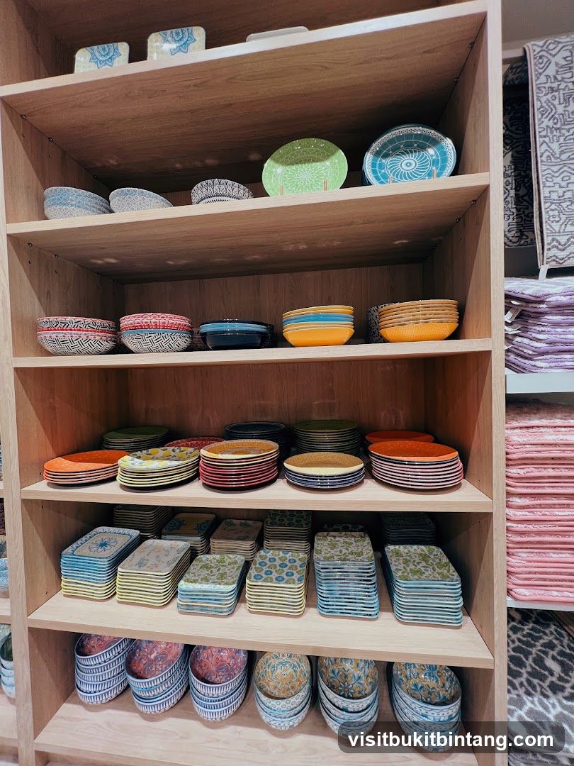 Shelves of Tableware