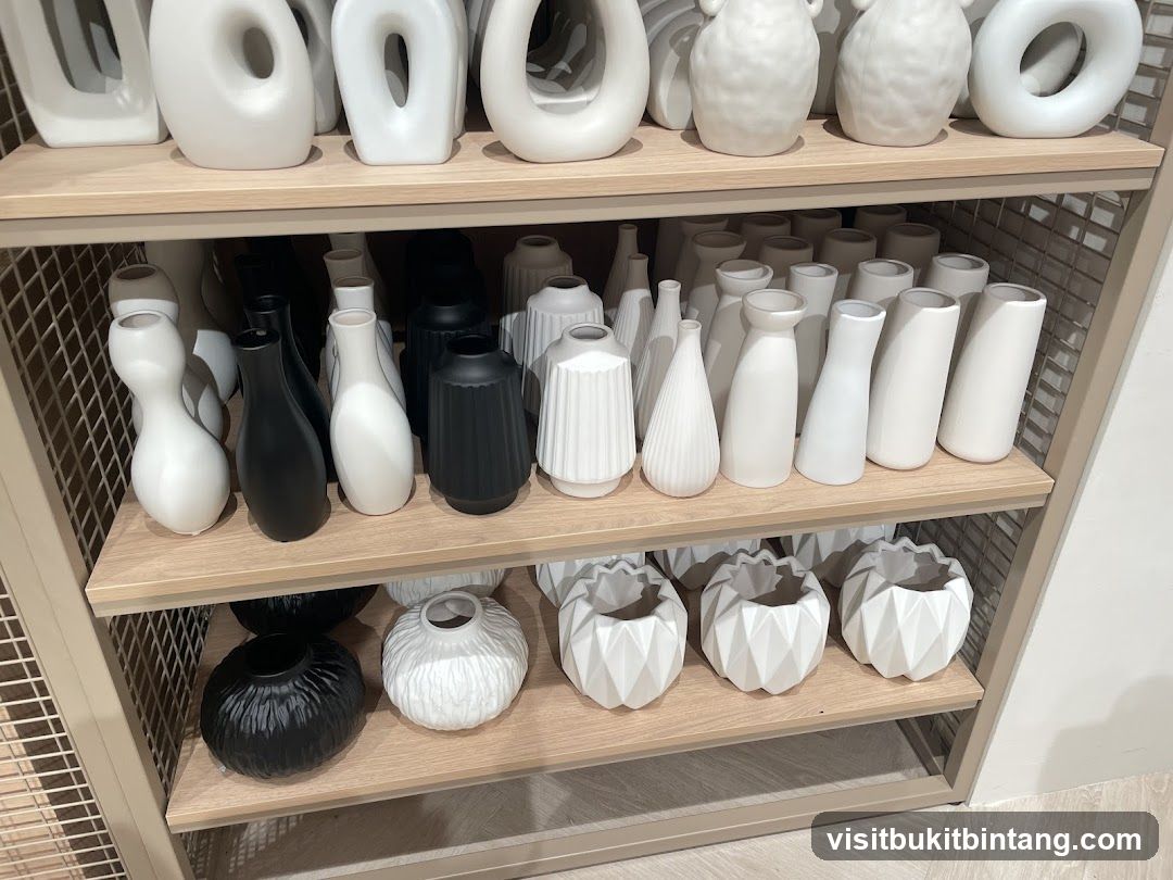 Vases on Shelves