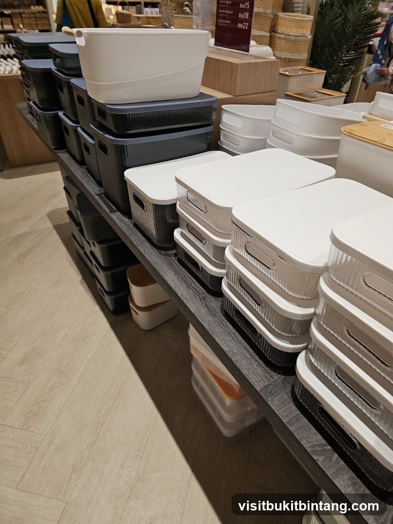 Storage Containers Display
