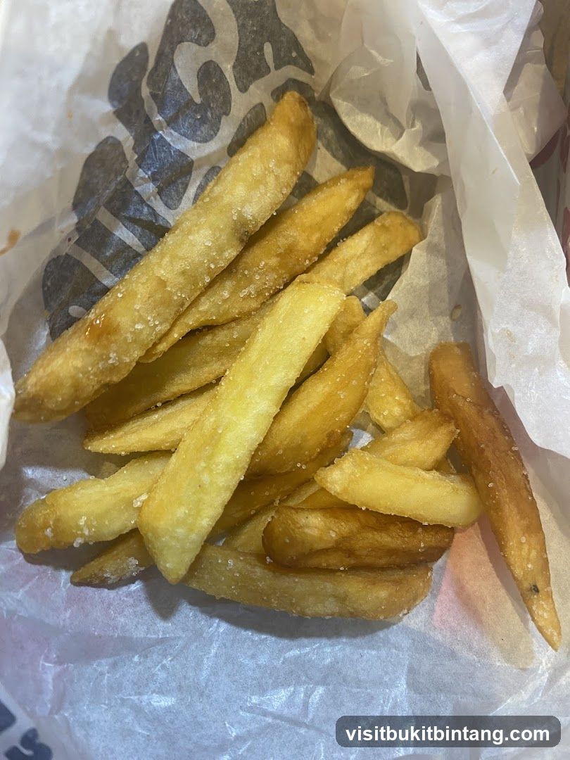 French Fries in Paper Wrapper