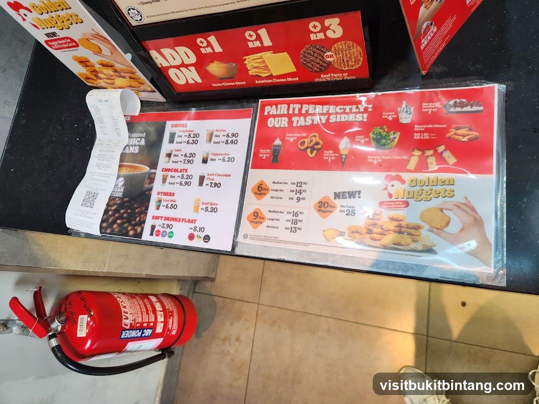 Food Court Menu Display