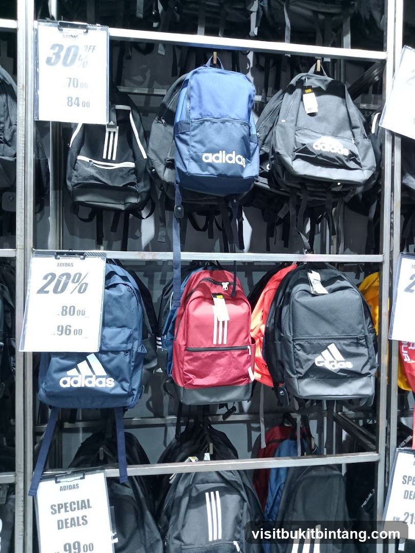 Adidas Backpacks on Display