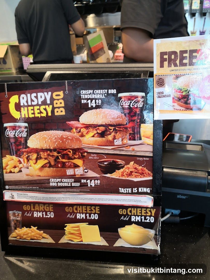 Fast Food Menu Display