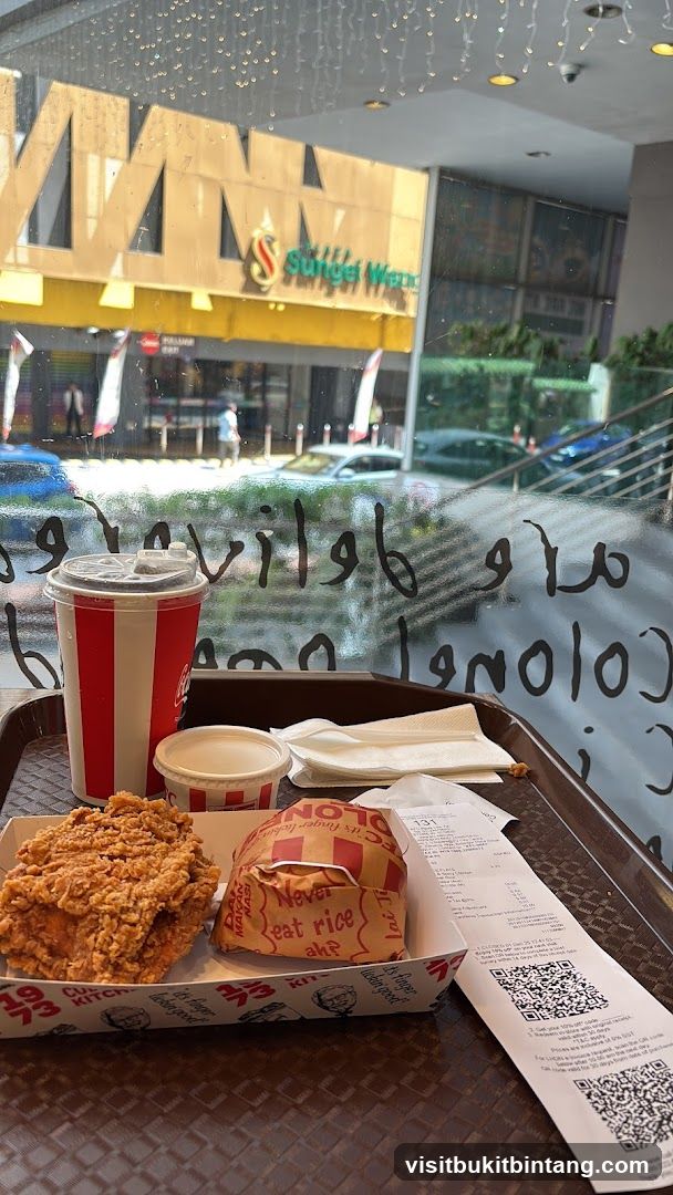 Food Tray with Fried Chicken and Drink