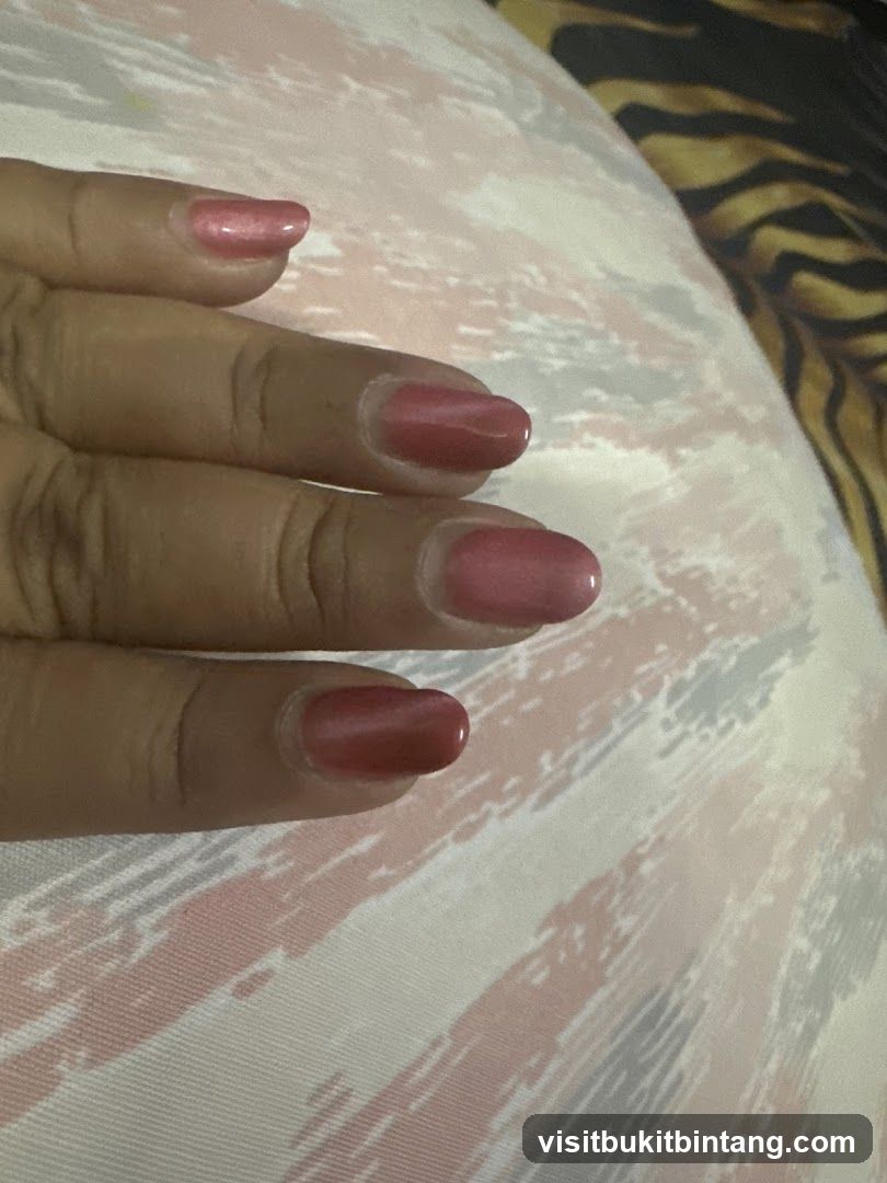 Nails with Pink Polish