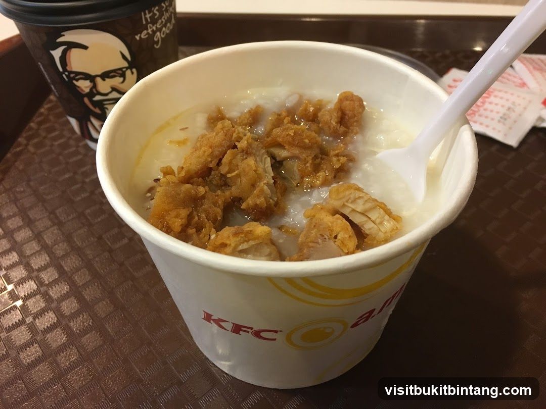 KFC Bowl with Fried Chicken and Porridge