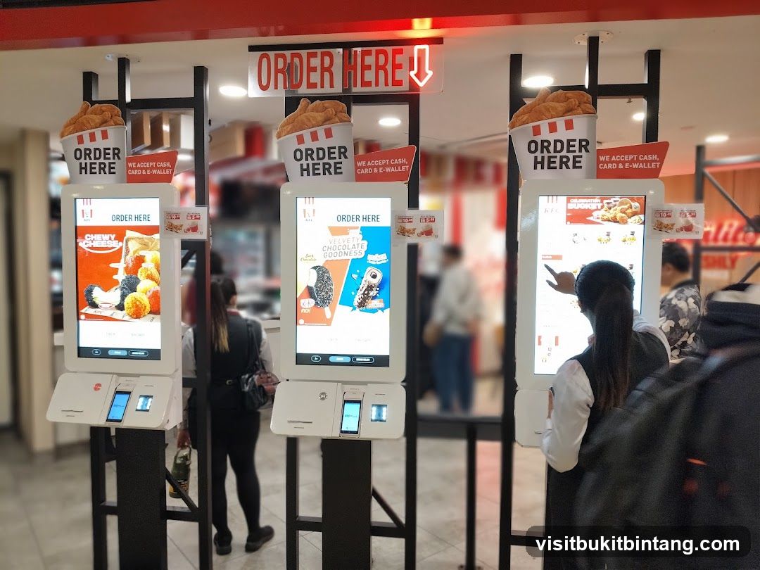 Self-Service Ordering Kiosk Area