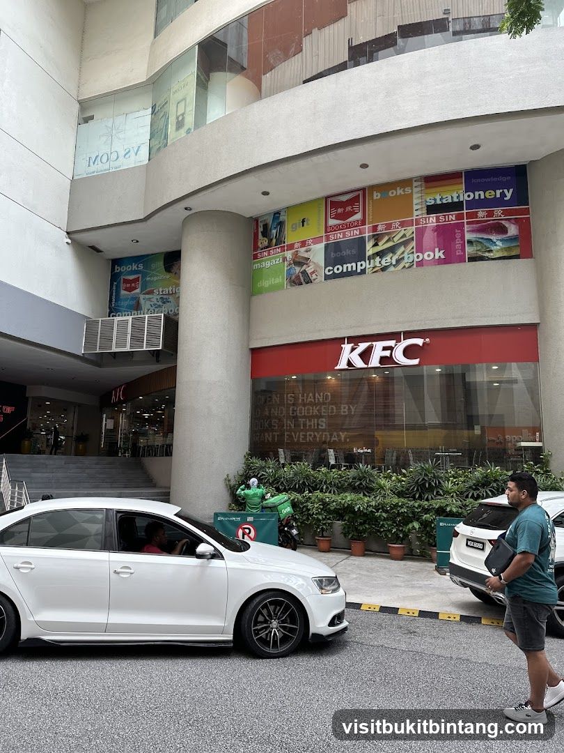 KFC Store Entrance with Adjacent Shops