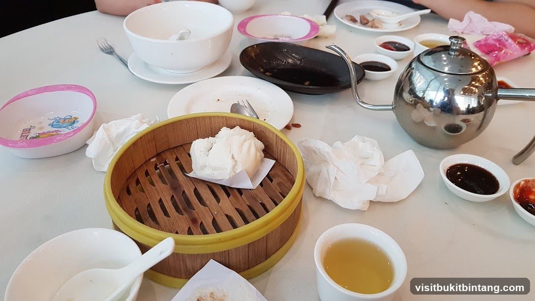 Table with Dim Sum and Tea