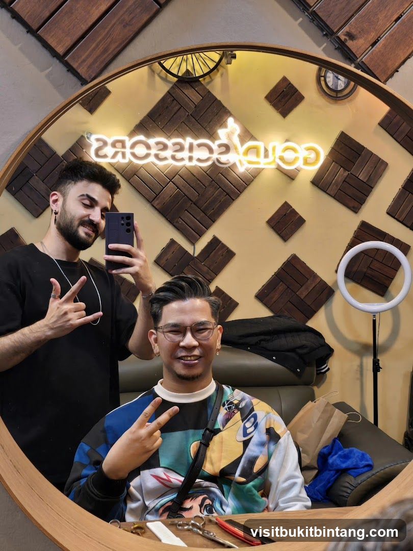 Barbershop Interior Reflection