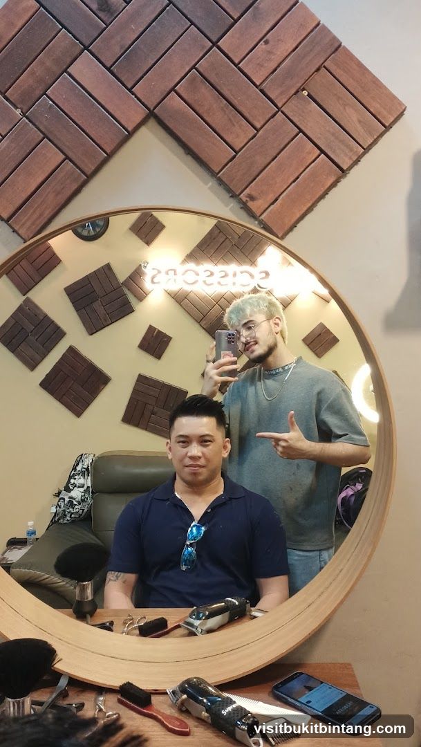Barbershop Interior Mirror Reflection