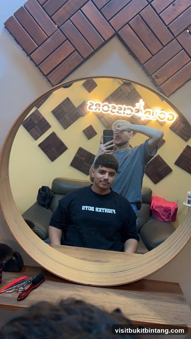 Barbershop Interior Reflection