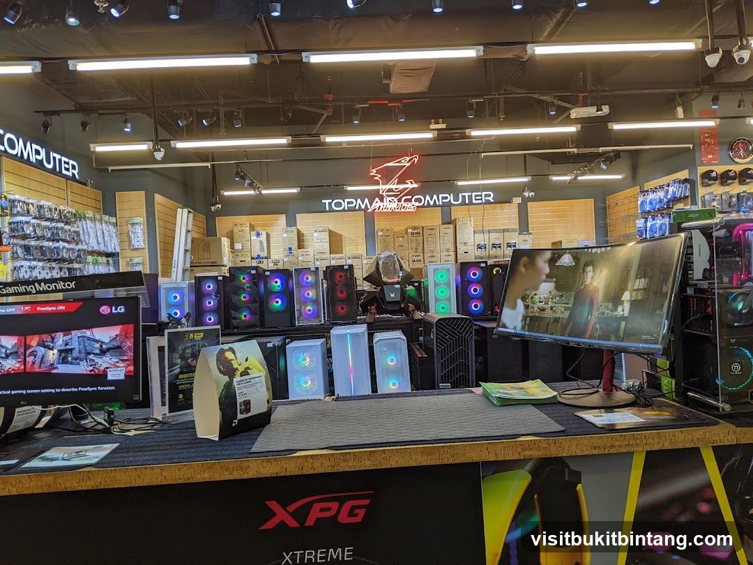 Computer Store Interior Display