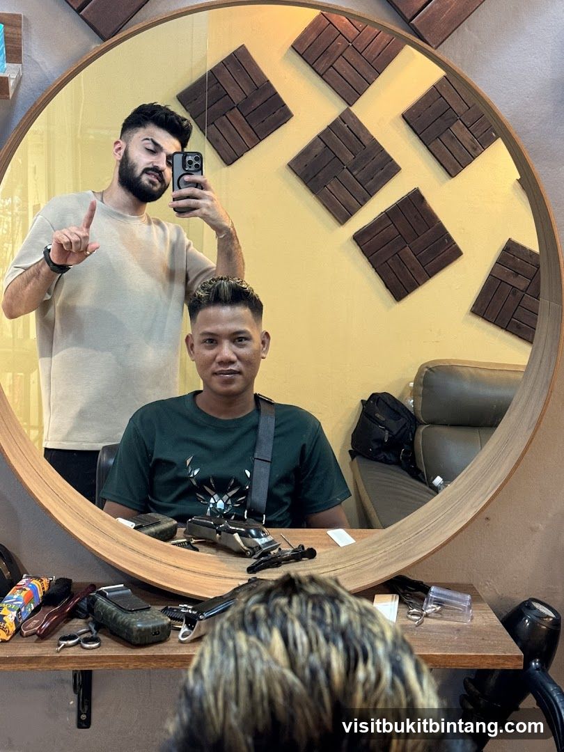 Barber Shop Interior Reflection
