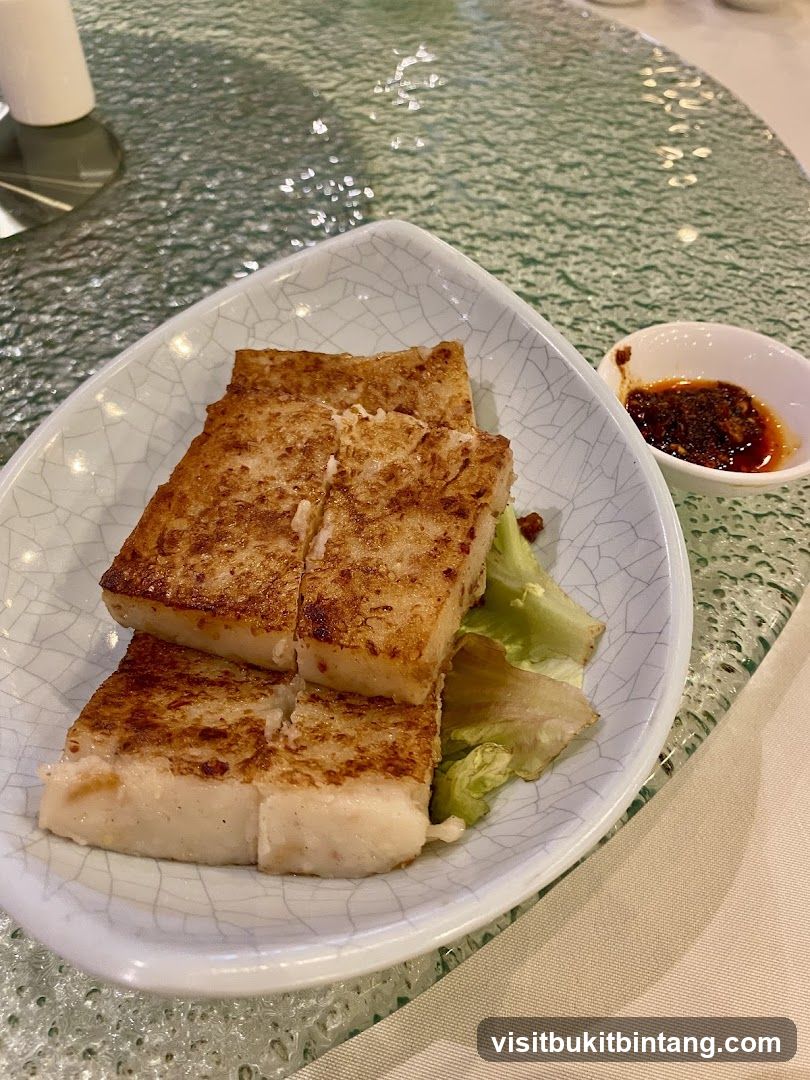 Fried Turnip Cake with Chili Sauce