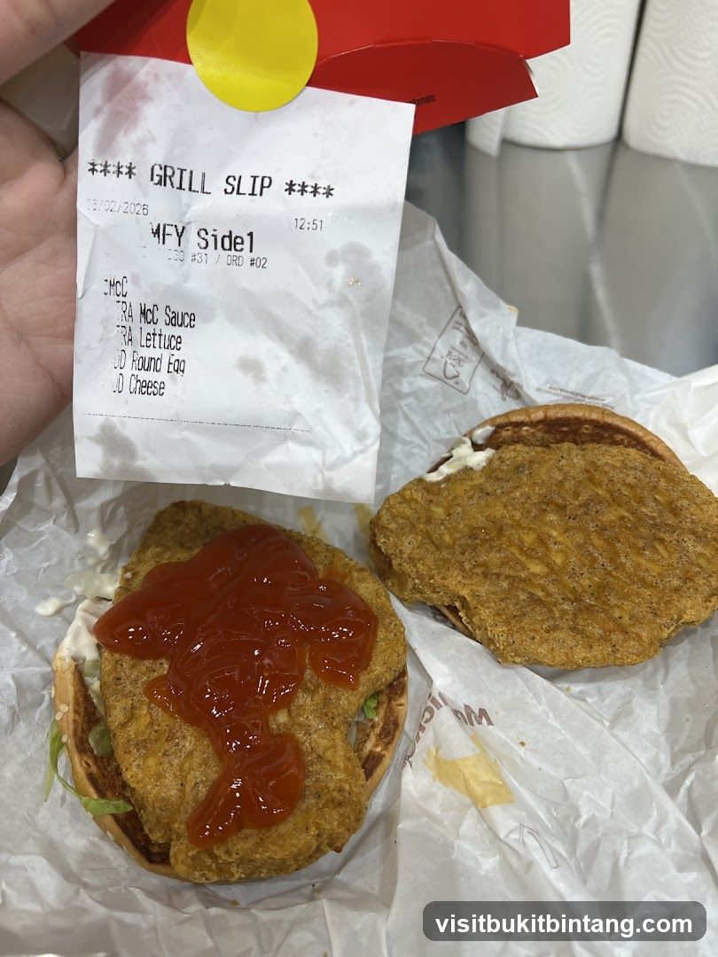Grill Slip with Chicken Sandwich