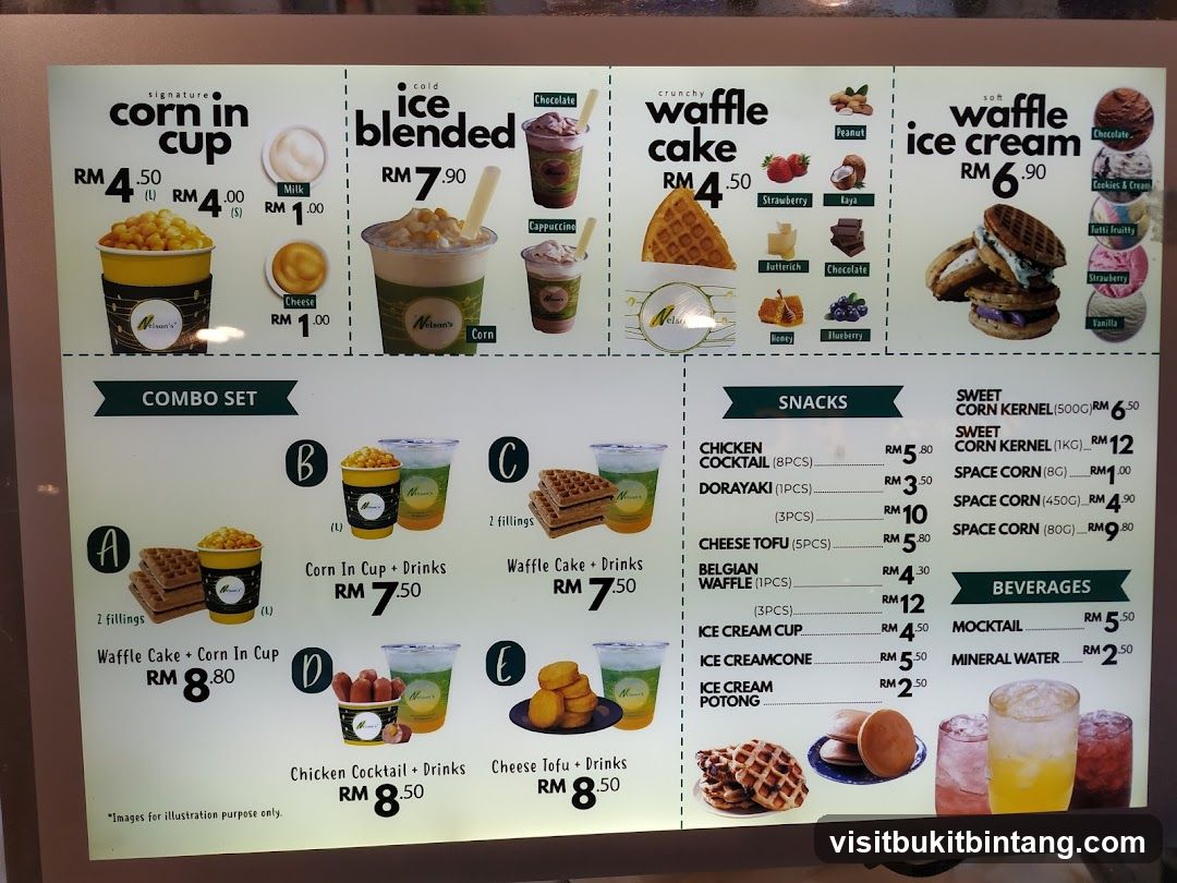 Nelson's Menu