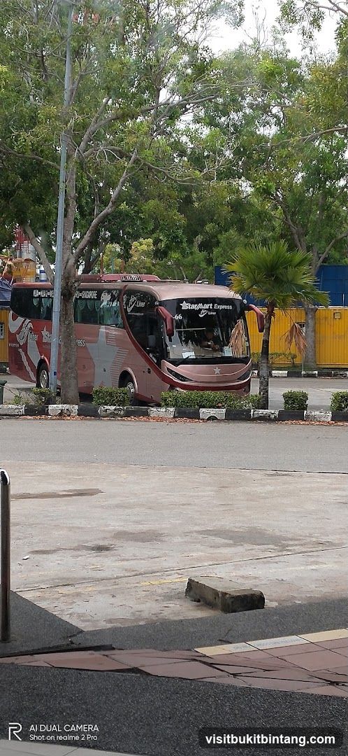 Bus at bus stop