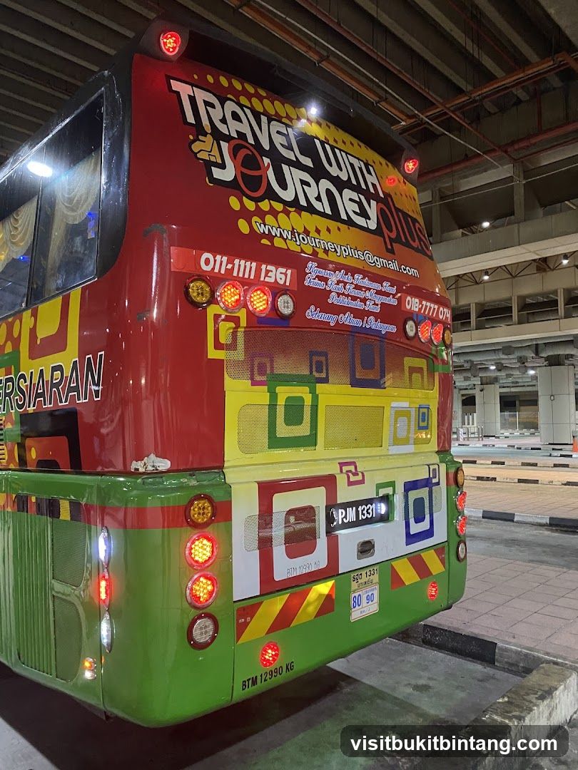 Travel with Journey Plus Bus Rear View
