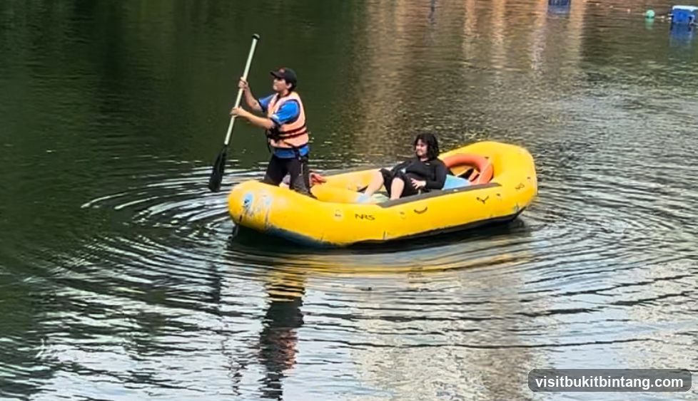 Two People in a Yellow Raft