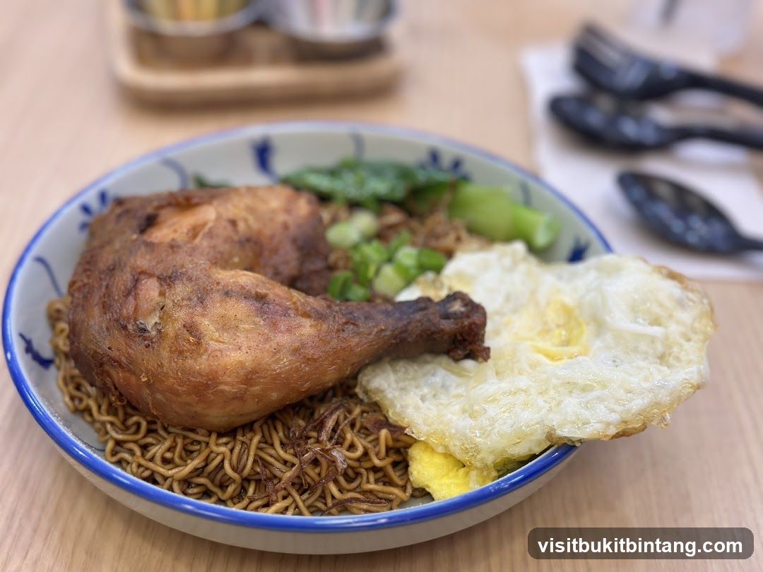 Chicken Fried Noodles with Egg
