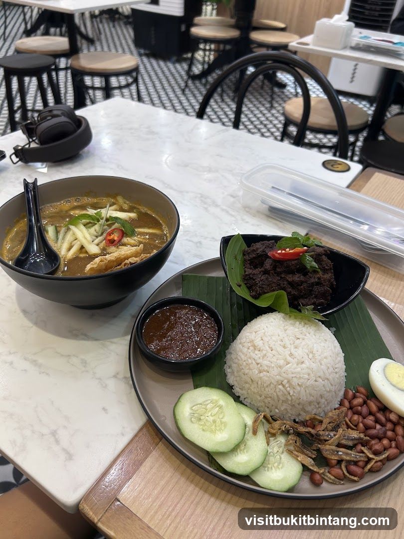 Laksa and Nasi Lemak Meal