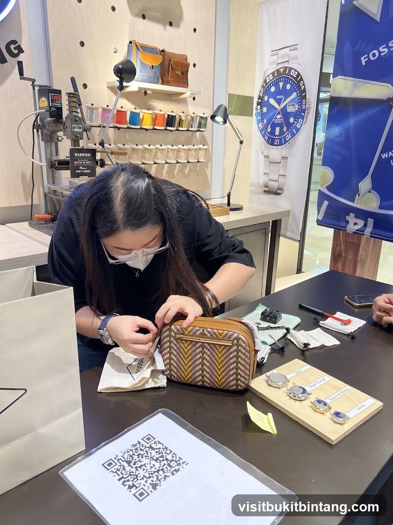 Fossil Watch Display and Bag Customization