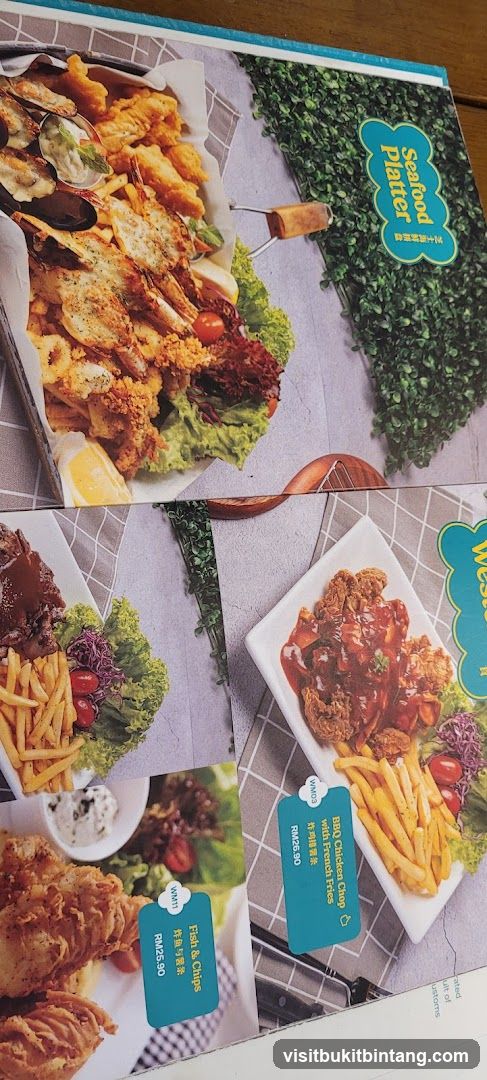 Seafood Platter Menu Page