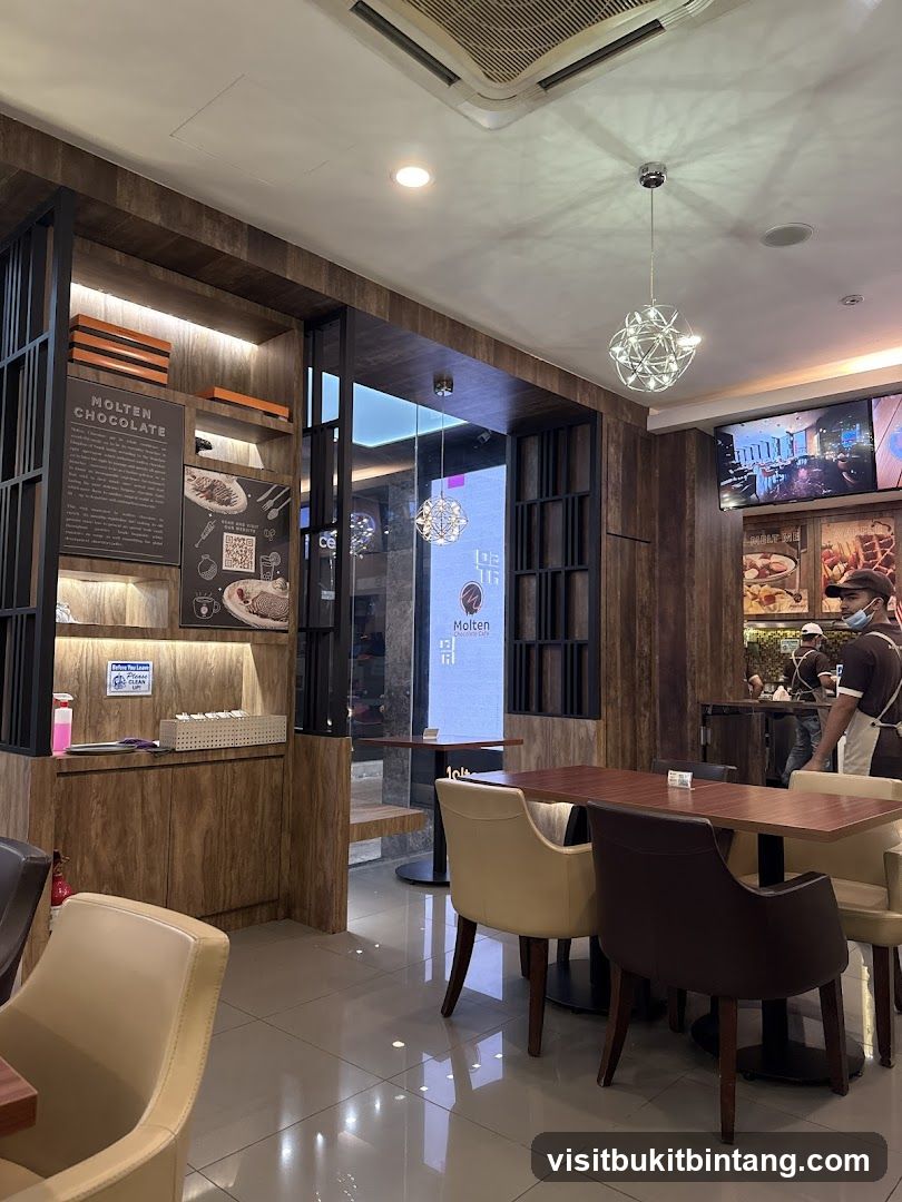 Molten Chocolate Cafe Interior