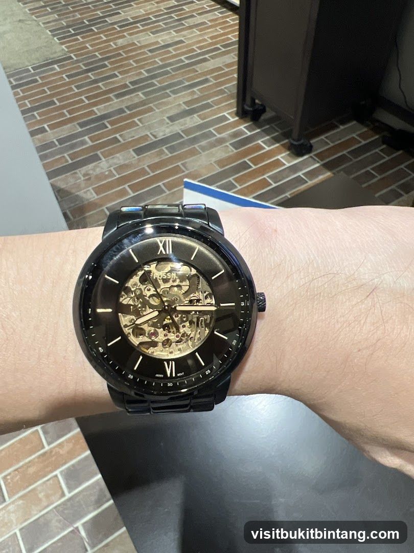 Black Skeleton Watch