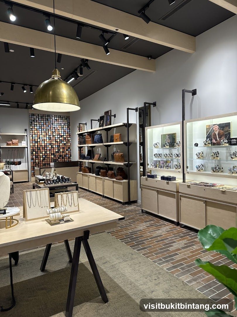 Interior of a retail store