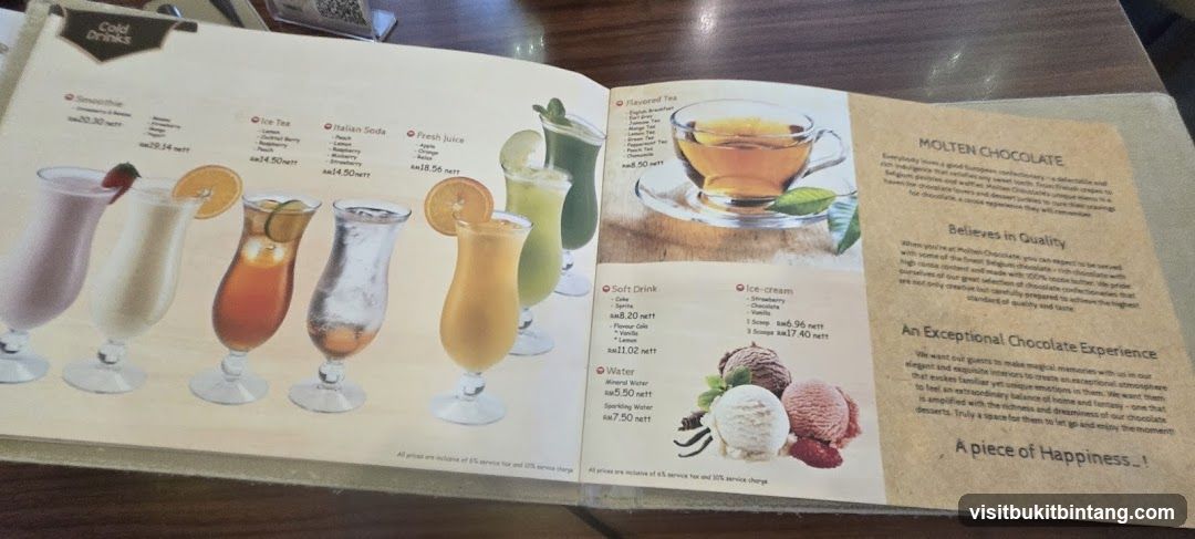 Cold Drinks Menu