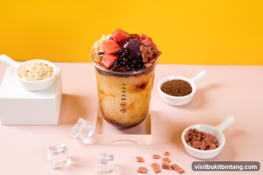 Boba Milk Tea with Toppings