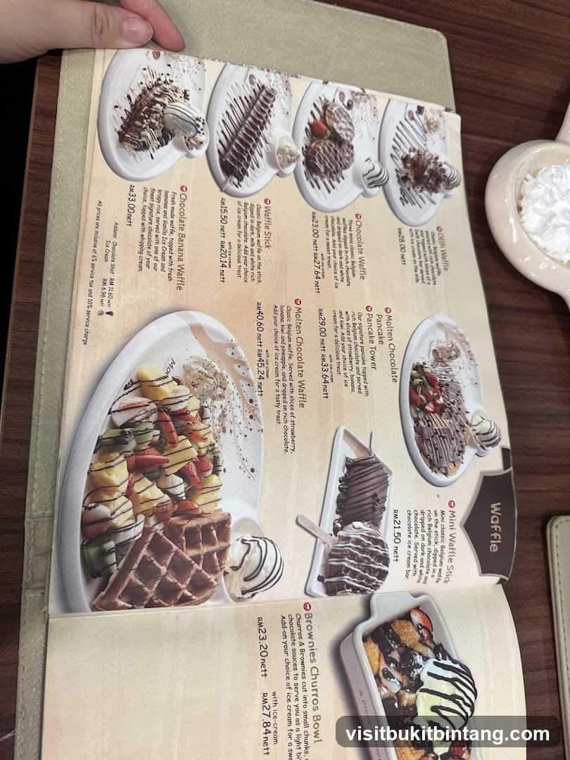 Waffle Menu Page