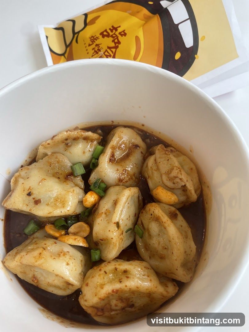 Dumplings in Sauce Bowl