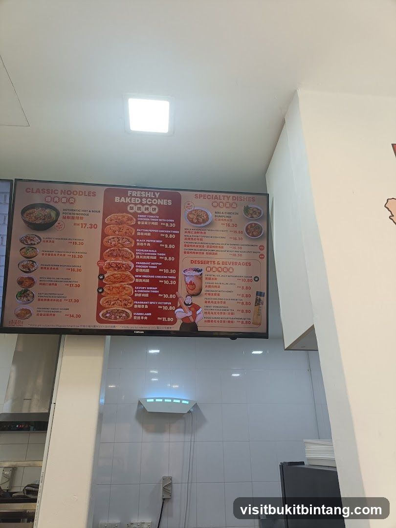 Noodle Shop Menu Board