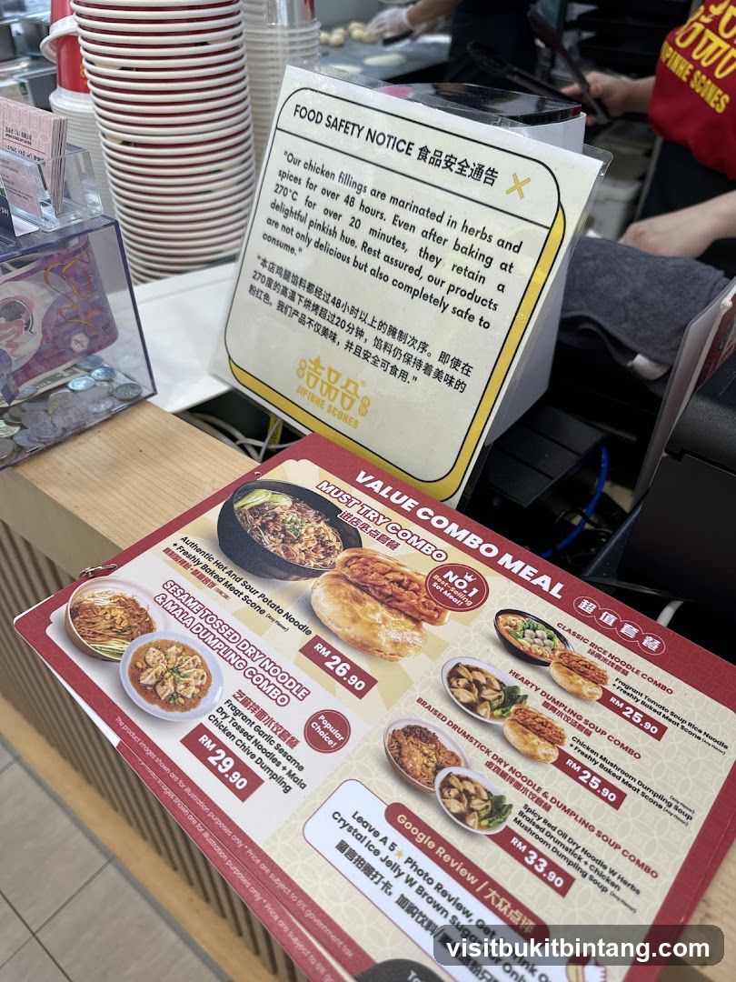 Food Safety Notice and Menu Display